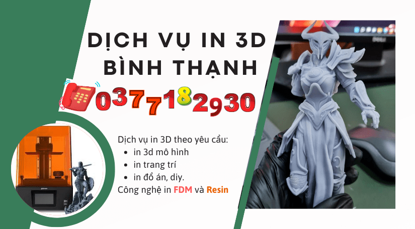 Dịch vụ in nhựa 3D tại Quận Bình Thạnh