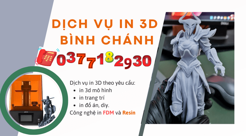 Dịch vụ in nhựa 3D tại Bình Chánh