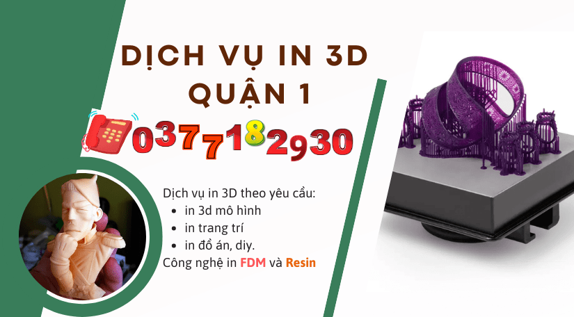 Dịch vụ in nhựa 3D tại quận 1