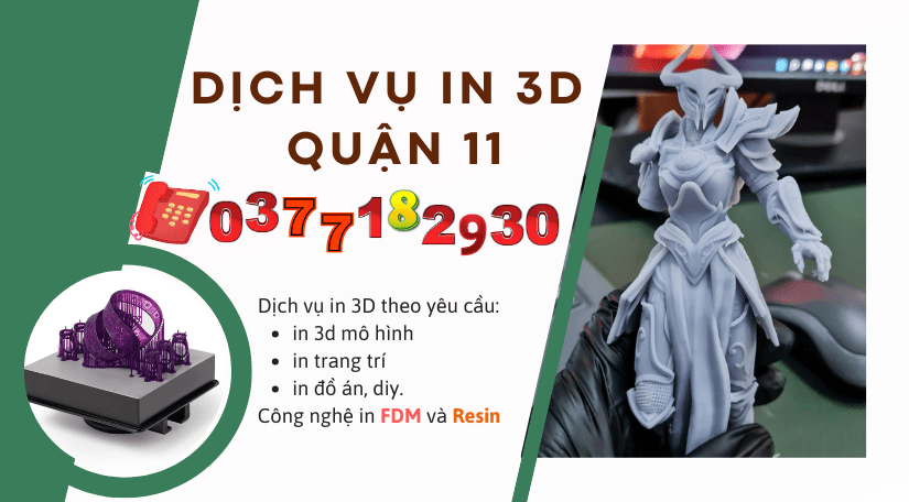 Dịch vụ in nhựa 3D tại quận 11