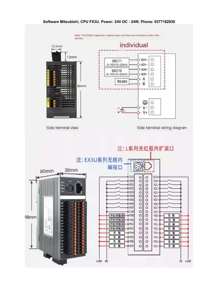 Bộ điều khiển lập trình QK3U-32M-1 PLC Mitsubishi
