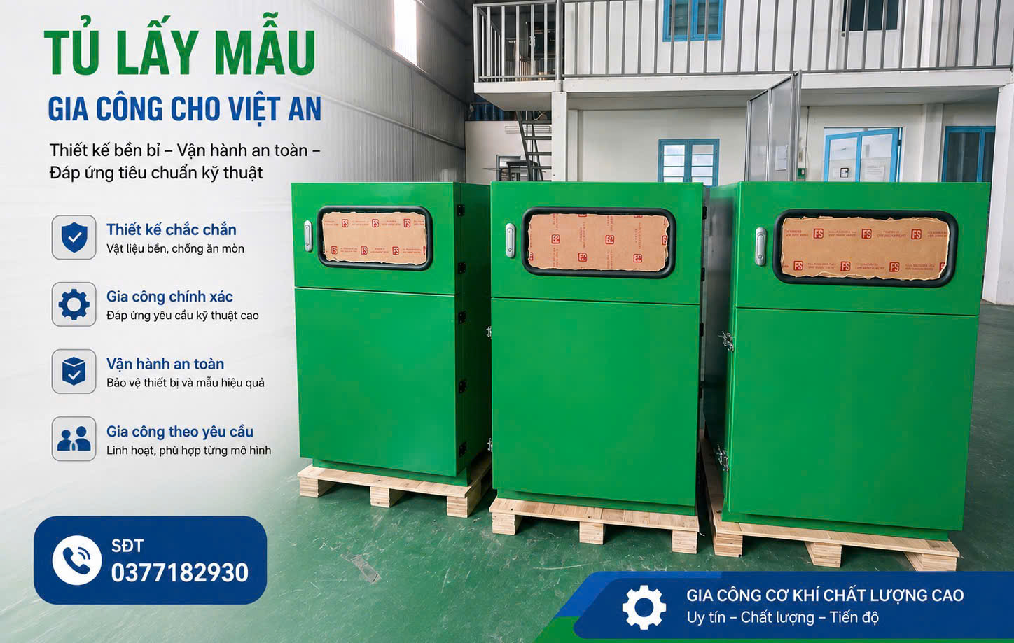 AN PHÁT – ĐƠN VỊ GIA CÔNG TỦ LẤY MẪU QUAN TRẮC MÔI TRƯỜNG CHO VIỆT AN